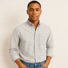 Long Sleeve Shirt - Men's Regular Fit Collared-Shirts-Chaps London-Chaps London