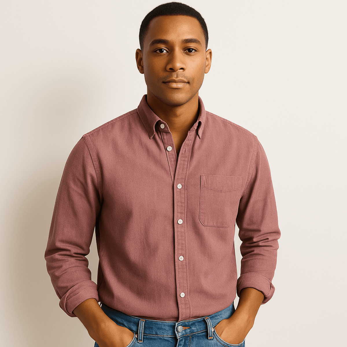Long Sleeve Shirt - Men's Regular Fit Collared-Shirts-Chaps London-Chaps London