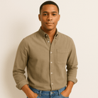 Long Sleeve Shirt - Men's Regular Fit Collared-Shirts-Chaps London-Chaps London