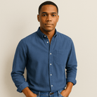 Long Sleeve Shirt - Men's Regular Fit Collared-Shirts-Chaps London-Chaps London
