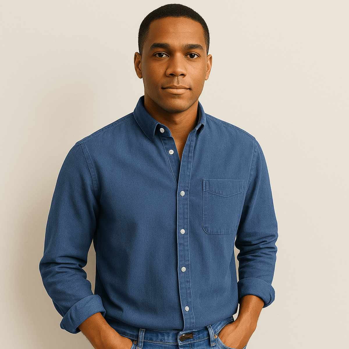 Long Sleeve Shirt - Men's Regular Fit Collared-Shirts-Chaps London-Chaps London