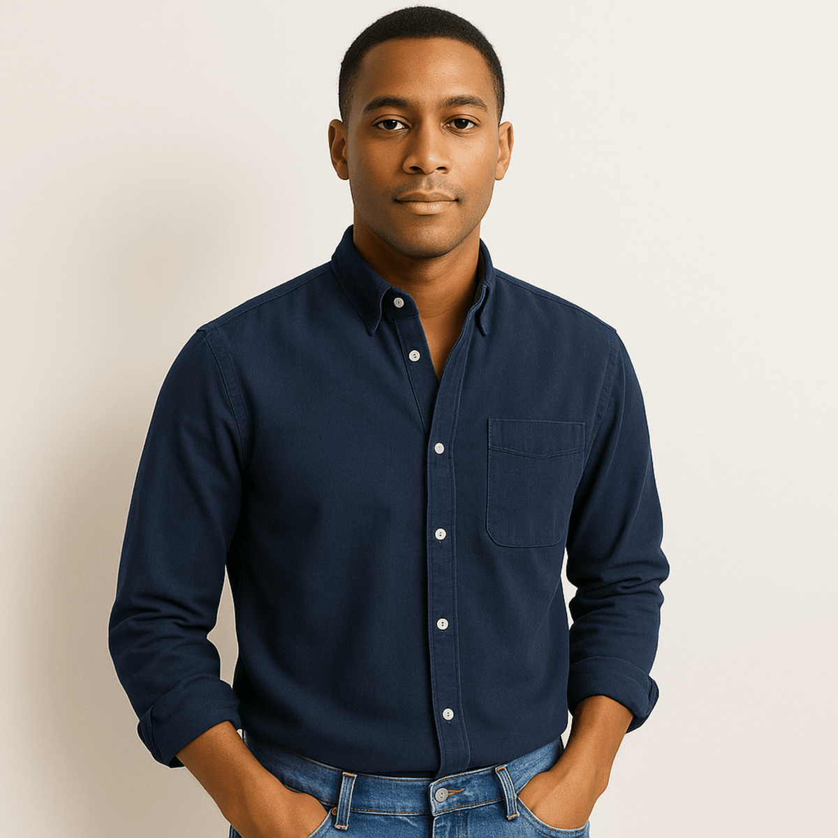 Long Sleeve Shirt - Men's Regular Fit Collared-Shirts-Chaps London-Chaps London