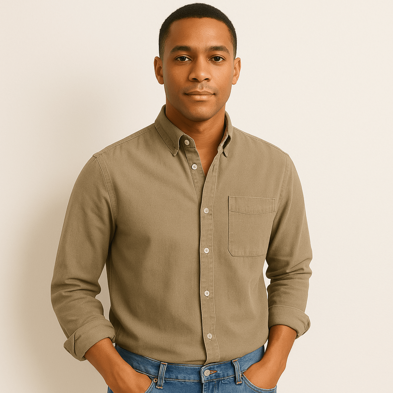 Long Sleeve Shirt | Regular Fit | Collared | Button-Up Shirt | Men's Shirt-Chaps London-Chaps London
