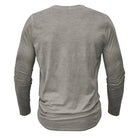 Long Sleeve T-Shirt - Half Buttoned - Pullover - Henley Shirt - Men's Shirt-Shirt heren-Chaps London-Chaps London