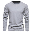 Long Sleeve T-Shirt - Men's Plain Crew Neck-T-shirt man-Chaps London-Chaps London