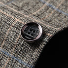 Men's Blazer - Single Breasted - Pockets - Checkered Blazer - Suit Jacket-Fashion Men Blazer Plaid Fall-Chaps London-Chaps London