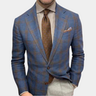 Men's Blazer | Stylish | Single Breasted | Suit Jacket | Men's Clothing-Chaps London-Blue-M-Chaps London