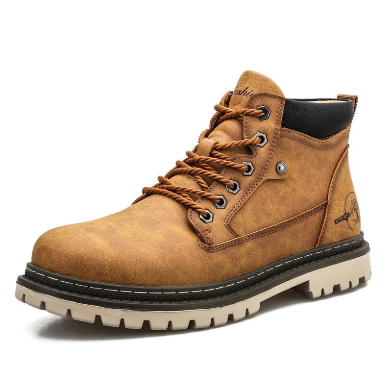 Men's Boots | Non Slip | Lace-Up | Ankle Boots | Work Boots-Men Shoes-Chaps London-Brown-38-Chaps London