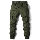 Men's Cargo Joggers | Drawstring | Pockets | Cargo Pants | Men's Pants-Chaps London-Green-29-Chaps London