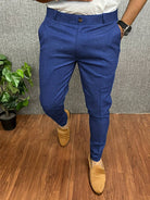 Men's Chinos | Classic | Slim Fit | Chino Pants | Men's Trousers-Chaps London-Blue-S-Chaps London