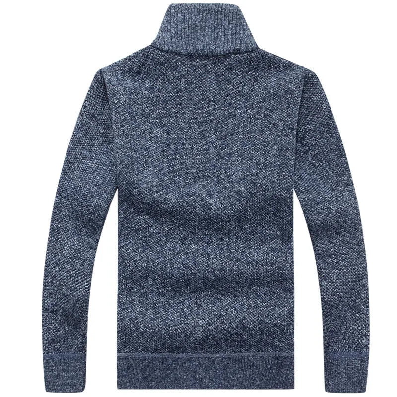 Men's Half Zip Sweater | Knitted | Pullover | Men's Quarter Zip Jumper | Winter Clothes-Sweater-Chaps London-Chaps London