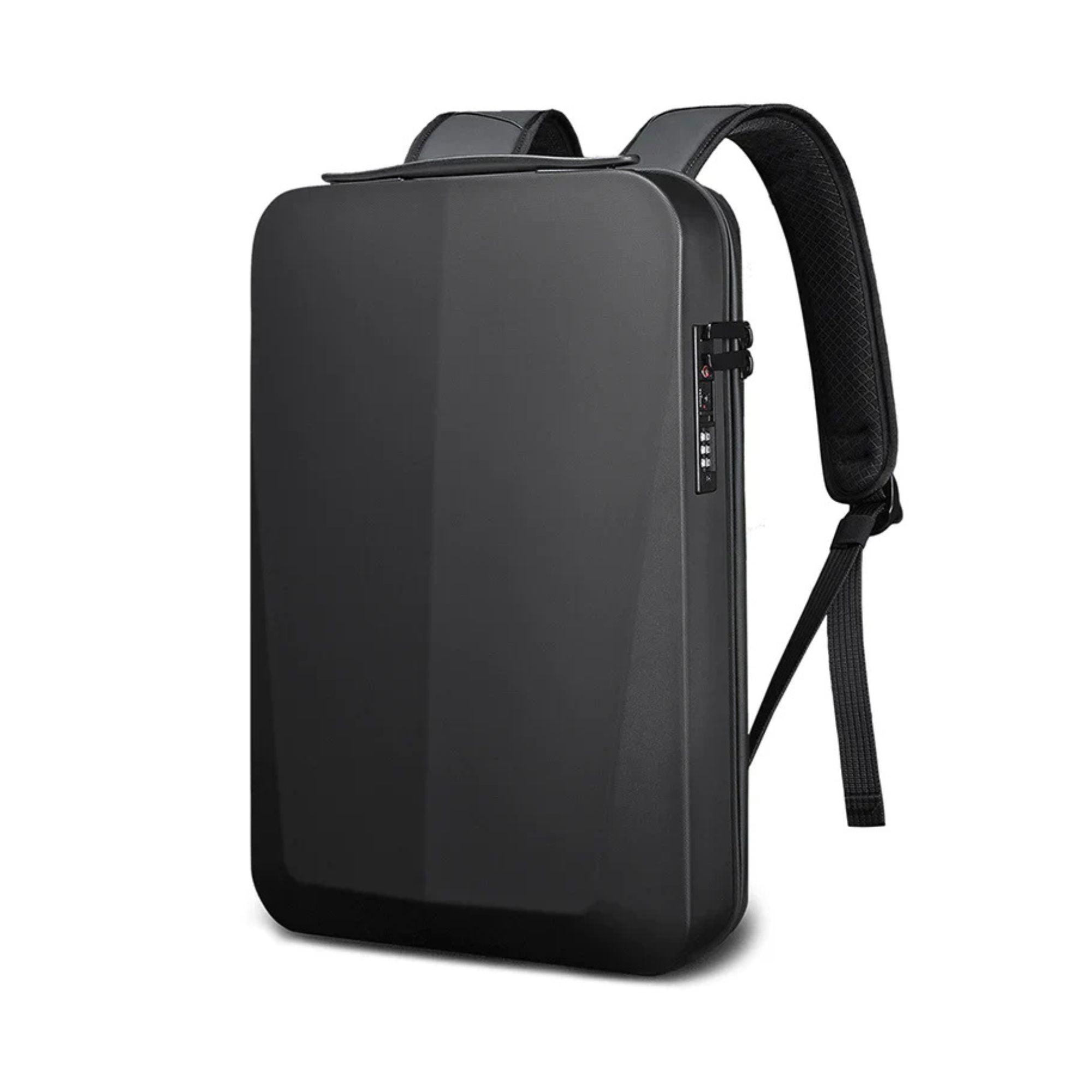 Men's Hardshell Backpack | Anti Theft Combination Lock | USB Charging Port-Backpack-Chaps London-Black-Chaps London