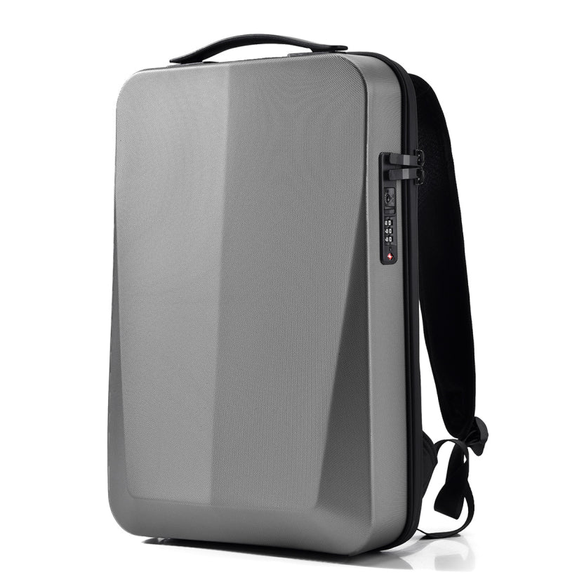 Men's Hardshell Backpack | Anti Theft Combination Lock | USB Charging Port-Backpack-Chaps London-Titanium Gold-Chaps London