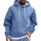 Men's Hoodie | Comfy | Pocket | Pullover Hoodie | Men's Clothing-Men Sweaters-Chaps London-Blue-M-Chaps London