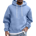 Men's Hoodie | Comfy | Pocket | Pullover Hoodie | Men's Clothing-Men Sweaters-Chaps London-Light Blue-M-Chaps London
