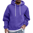 Men's Hoodie | Comfy | Pocket | Pullover Hoodie | Men's Clothing-Men Sweaters-Chaps London-Violet-M-Chaps London