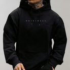 Men's Hoodie - Comfy Trendy Pullover Hoodie with Kangaroo Pocket-Hoodies-Chaps London-Black-S-Chaps London