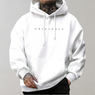 Men's Hoodie - Comfy Trendy Pullover Hoodie with Kangaroo Pocket-Hoodies-Chaps London-White-S-Chaps London