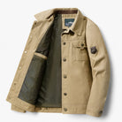 Men's Jacket | Bomber | Button-Up | Cargo Jacket | Autumn Jacket-Jacket-Chaps London-Khaki-XXS-Chaps London