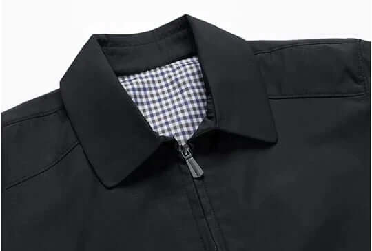Men's Jacket - Zip-Up - Lightweight - Harrington Jacket - Windproof Jacket-Coats & Jackets-Chaps London-Chaps London