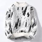 Men's Jumper | Fluffy | Warm | Knitted Sweater | Men's Winter Pullover-Sweaters-Chaps London-White-S-Chaps London