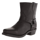 Men's Leather Western Cowboy Boots with Side Zip-Boots-Chaps London-Black-6-Chaps London