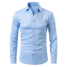 Men's Non Iron Shirt - Wrinkle Free - Button-Up - Dress Shirt - Oxford Shirt-Chaps London-Sky Blue-S-Chaps London