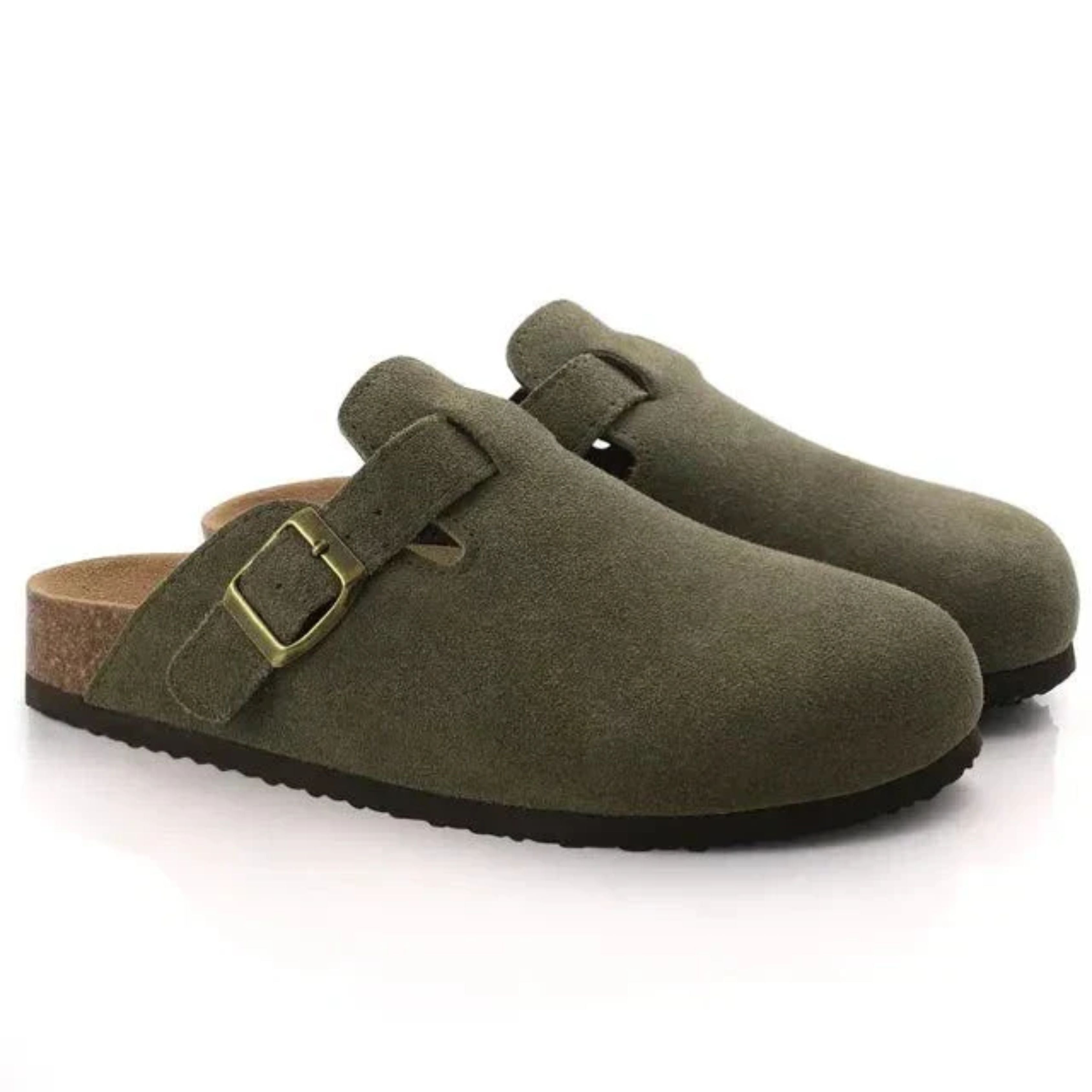 Men's Orthopaedic Suede Clogs – Slip-On Mules-Shoes-Chaps London-Chaps London