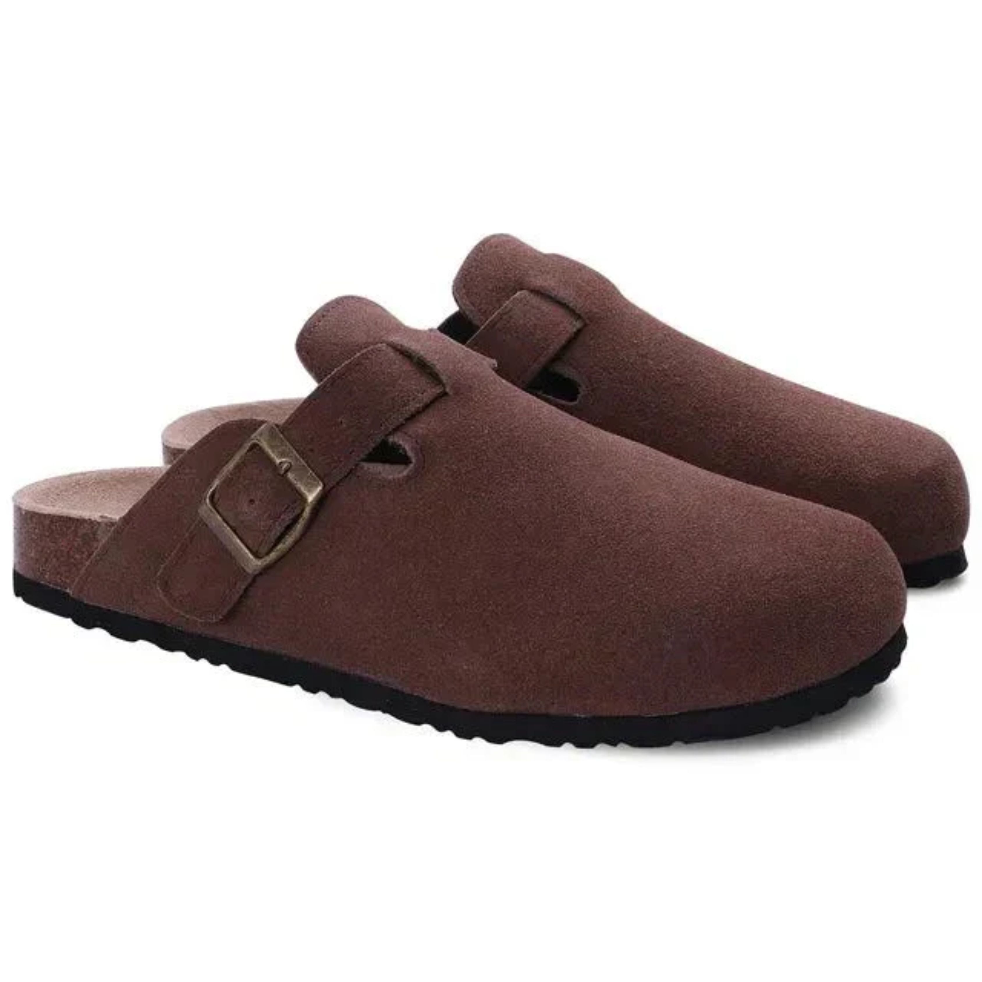 Men's Orthopaedic Suede Clogs – Slip-On Mules-Shoes-Chaps London-Chaps London