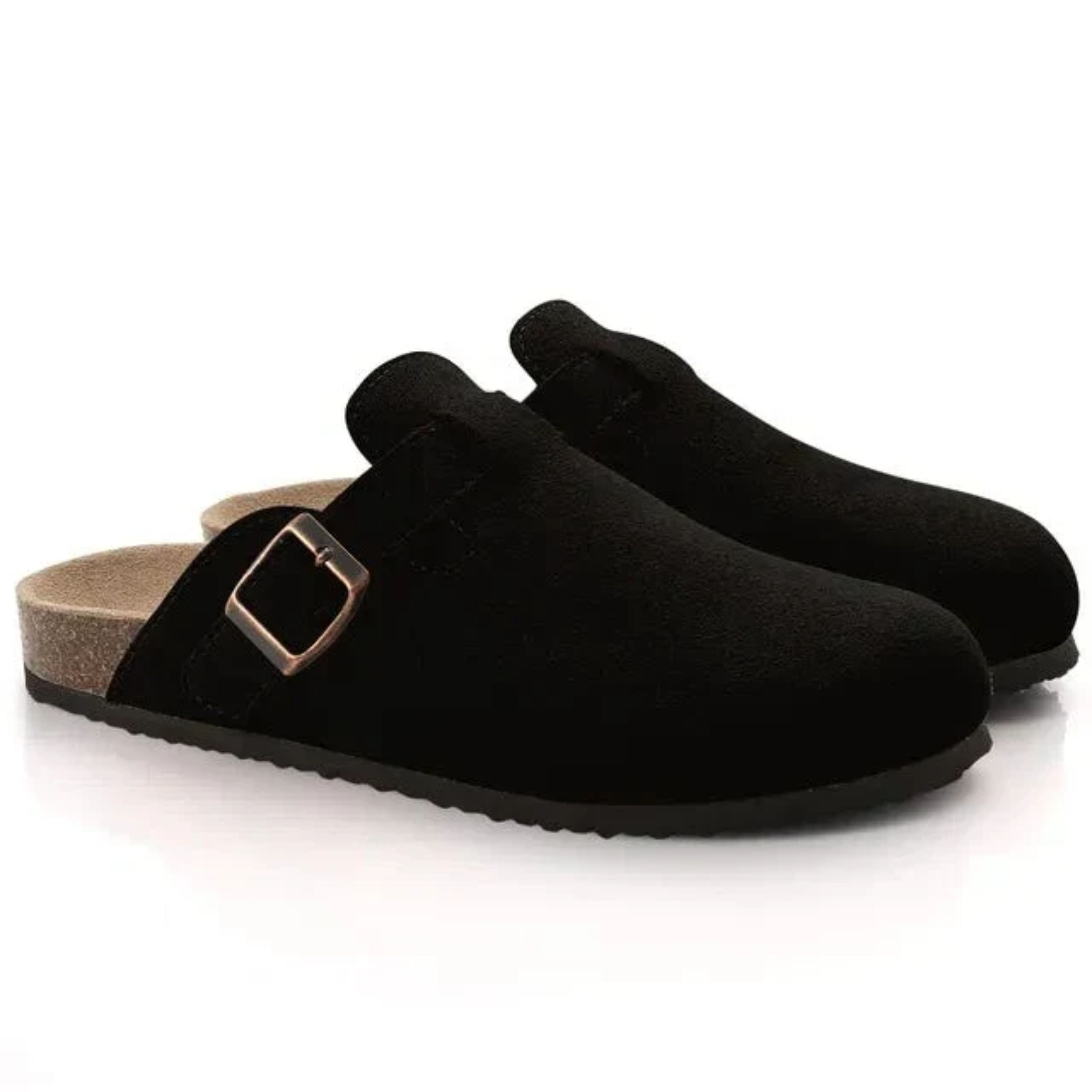 Men's Orthopaedic Suede Clogs – Slip-On Mules-Shoes-Chaps London-Chaps London