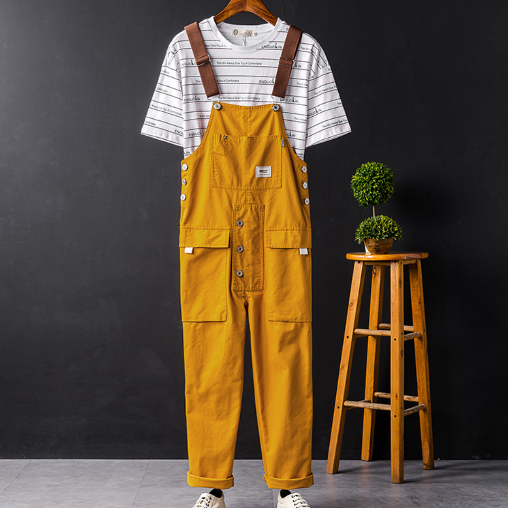 Men's Overalls | Cargo | Pockets | Dungarees | Men's Clothing-Cargo Pants-Chaps London-Chaps London