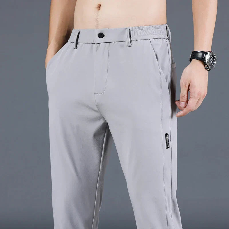 Men's Pants - Elastic Waist - Slim Fit - Casual Pants - Stretch Pants-Chaps London-Chaps London