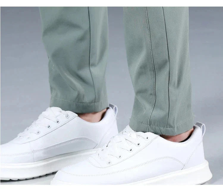 Men's Pants - Elastic Waist - Slim Fit - Casual Pants - Stretch Pants-Chaps London-Chaps London