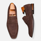 Men's Penny Loafers | Suede | Slip-On | Leather Loafers-Loafers-Chaps London-Chaps London