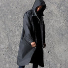 Men's Raincoat | Hooded | Button-Up | Long Raincoat | Waterproof Coat-Men's jacket-Chaps London-Chaps London