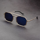 Men's Sunglasses | Angular | Trendy | Polarised Sunglasses | Sunnies for Guys-Sunglasses-Chaps London-Blue-Chaps London