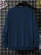 Men's Sweatshirt - Round Neck - Print - Oversized Sweatshirt - Oversized Pullover-Sweaters-Chaps London-Chaps London