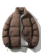 Men's Winter Jacket - Warm - Padded - Down Jacket - Puffer Jacket-Men Jackets-Chaps London-Brown-S-Chaps London
