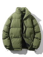 Men's Winter Jacket - Warm - Padded - Down Jacket - Puffer Jacket-Men Jackets-Chaps London-Dark Green-S-Chaps London