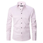 Non-Iron Shirt | Long Sleeve | Button-Up | Dress Shirt | Men's Shirts-Men's long sleeve top-Chaps London-Pink-S-Chaps London