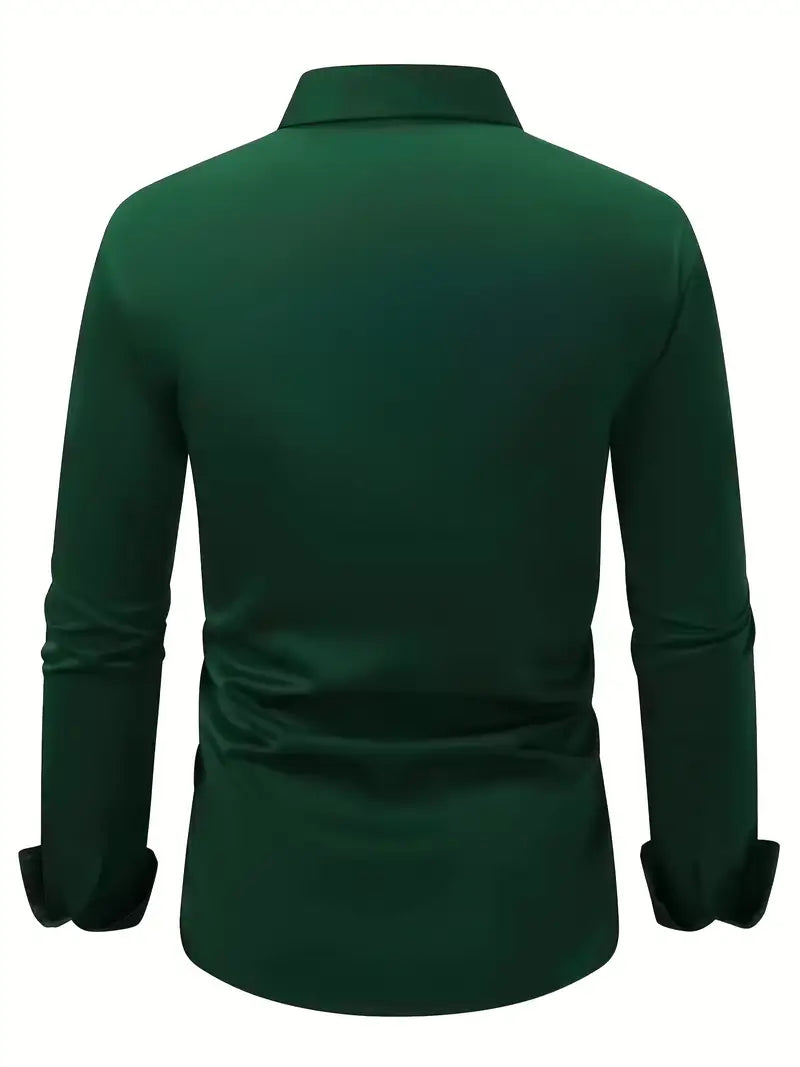Non Iron Shirt | Wrinkle Free | Slim Fit | Button-Up Shirt | Men's Shirts-Men’s Dress Shirt-Chaps London-Chaps London