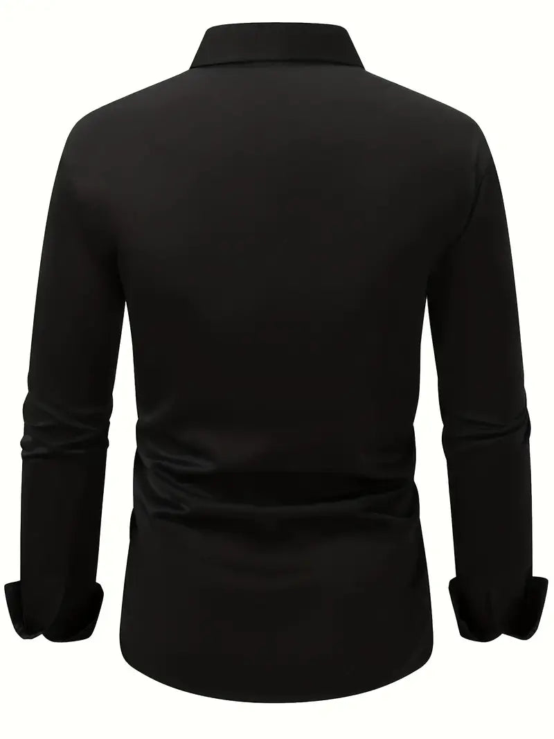 Non Iron Shirt | Wrinkle Free | Slim Fit | Button-Up Shirt | Men's Shirts-Men’s Dress Shirt-Chaps London-Chaps London