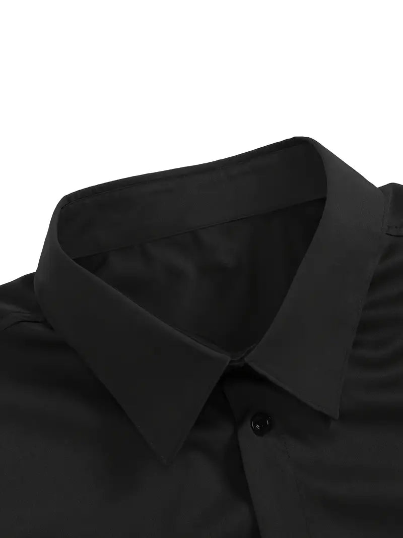 Non Iron Shirt | Wrinkle Free | Slim Fit | Button-Up Shirt | Men's Shirts-Men’s Dress Shirt-Chaps London-Chaps London