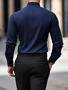 Non Iron Shirt | Wrinkle Free | Slim Fit | Button-Up Shirt | Men's Shirts-Men’s Dress Shirt-Chaps London-Chaps London