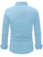 Non Iron Shirt | Wrinkle Free | Slim Fit | Button-Up Shirt | Men's Shirts-Men’s Dress Shirt-Chaps London-Chaps London