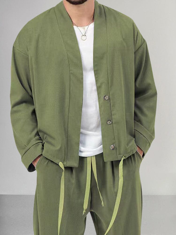 Overshirt Co Ord Set - Men's Loose Fit-Outfit Sets-Chaps London-Chaps London