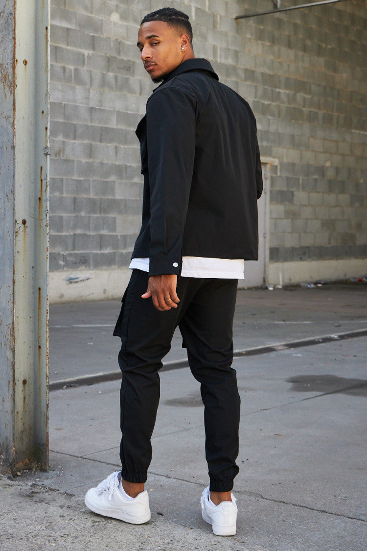 Overshirt - Men's Long Sleeve Button Up Shirt-Overshirts-Chaps London-Chaps London