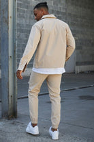 Overshirt - Men's Long Sleeve Button-Up Shirt with Breast Pockets-Chaps London-Chaps London