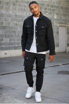 Overshirt - Men's Long Sleeve Button-Up Shirt with Breast Pockets-Chaps London-Chaps London