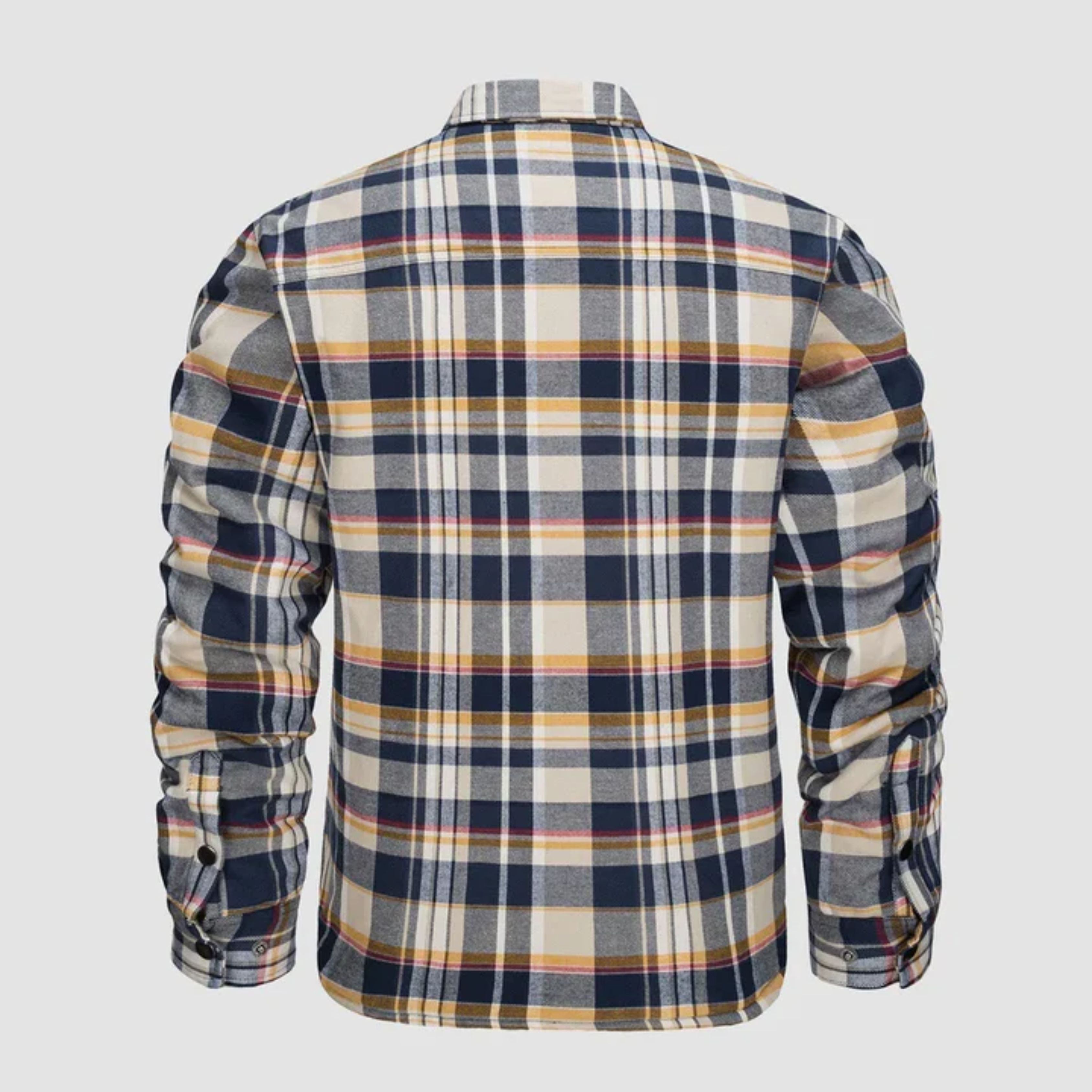 Plaid Jacket | Buttoned Up | Shirt Jacket | Quilted Jacket | Men's Flannel Jacket -Overshirts-Chaps London-Chaps London